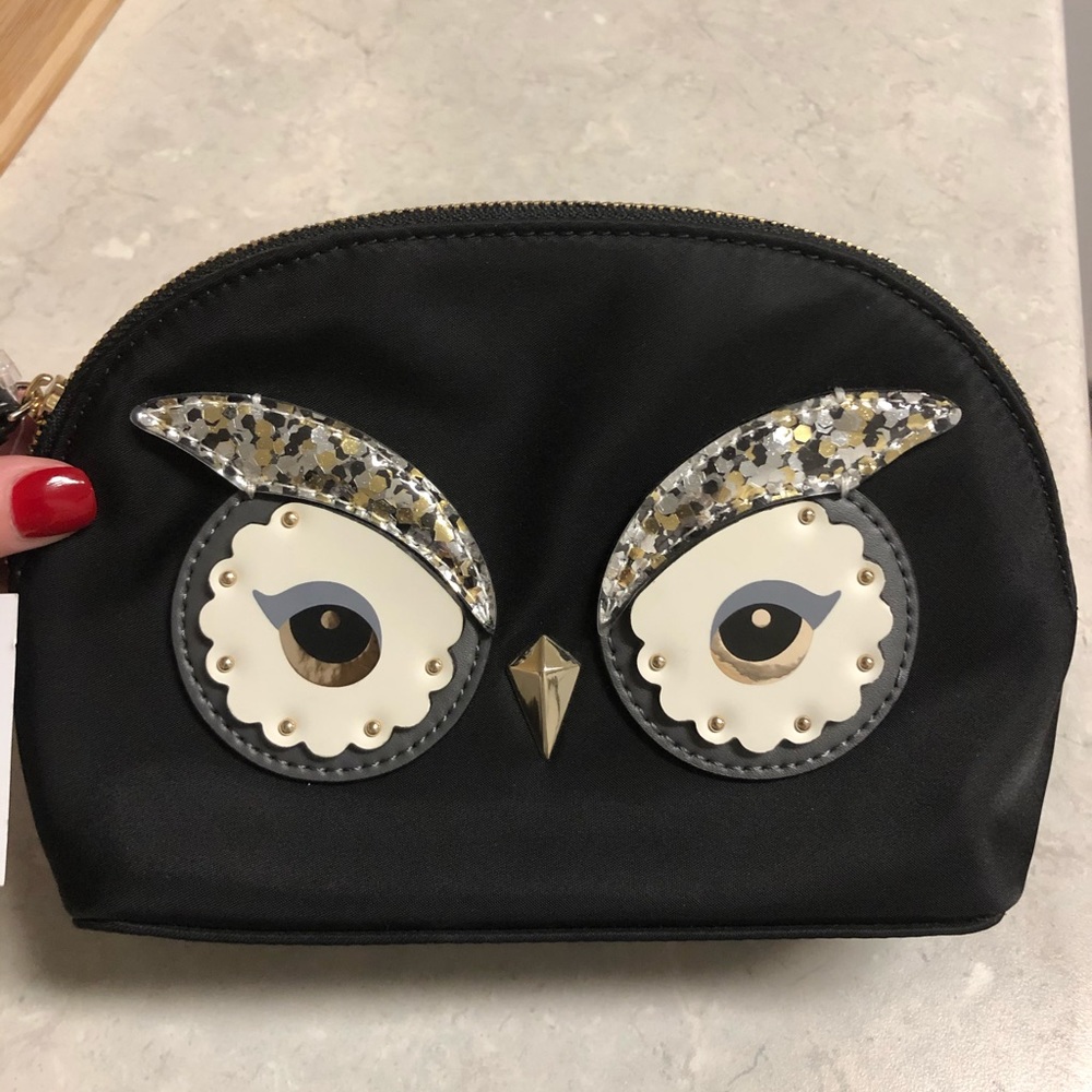 Kate spade owl star bright cosmetic bag